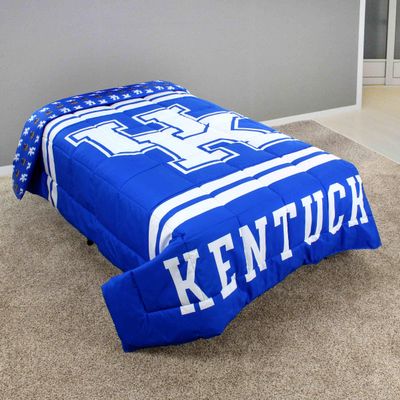 College Covers Everything Comfy Kentucky Wildcats Reversible Big Logo Soft and Colorful Comforter, Queen