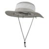 Outdoor Sun Hat UPF 50 Protection Waterproof Fishing hat Face Cover Summer Neck Flap Hat Light Gray view 3