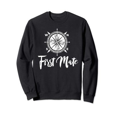 First Mate Compass Travel Adventure Sailing Sea Sweatshirt