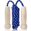 Jump Rope for Women Men Kids, EGOSKY Adjustable Wooden Handle Skipping Rope for Adult Boys Girls Fitness Exercise Outdoor Activity (Blue) view 1