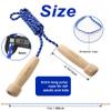 Jump Rope for Women Men Kids, EGOSKY Adjustable Wooden Handle Skipping Rope for Adult Boys Girls Fitness Exercise Outdoor Activity (Blue) view 3