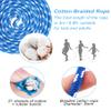 Jump Rope for Women Men Kids, EGOSKY Adjustable Wooden Handle Skipping Rope for Adult Boys Girls Fitness Exercise Outdoor Activity (Blue) view 4