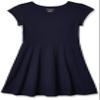 The Children's Place Big Girl's Short Sleeve Solid Knit Pleat Dress Dress, Tidal, XL (14) view 1