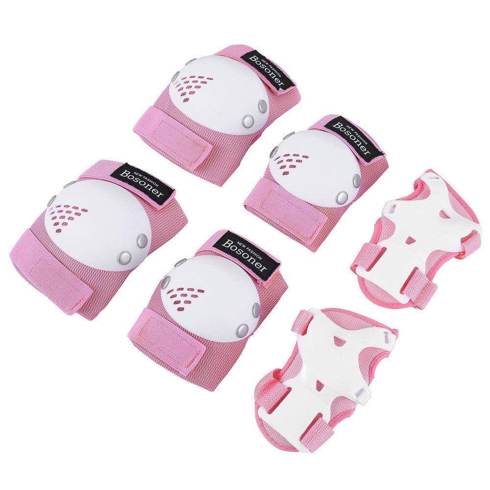 BOSONER Kids/Youth Knee Pad Elbow Pads for Roller Skates Cycling BMX Bike Skateboard Inline Rollerblading, Skating Skatings Scooter Riding Sports