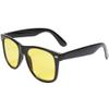 Koming Classic Night Vision Sunglasses Night Driving Glasses Anti Glare Yellow Lens Cloudy/Rainy/Foggy (Bright black, Yellow) view 2