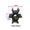 Boat Motor F8-04000200 Water Pump Impeller for Parsun Makara HDX F8 F9.8 T6 T8 T9.8 Outboard Motor Engine view 2