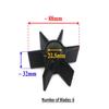 Boat Motor 47-430262Q02 18-3056 47-43026 47-43026T2 399289 19210-ZW1-003 18-3056 Water Pump Impeller Compatible For Mercury Mariner/Honda/Johnson Evinrude 40hp - 250hp Outboard Motors Engine view 2