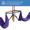 Aum Active Aerial Silks Starter Kit - Durable 9 Yards of Aerial Yoga Hammock with Hardware & Guide - Aerial Swing for Acrobatic Flying Yoga & All Levels (Aerial Rigging Point Up to 13ft) view 2