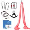 Aum Active Aerial Silks Starter Kit - Durable 9 Yards of Aerial Yoga Hammock with Hardware & Guide - Aerial Swing for Acrobatic Flying Yoga & All Levels (Aerial Rigging Point Up to 13ft) view 1