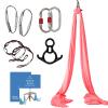 Aum Active Aerial Silks Starter Kit - Durable 9 Yards of Aerial Yoga Hammock with Hardware & Guide - Aerial Swing for Acrobatic Flying Yoga & All Levels (Aerial Rigging Point Up to 13ft) view 2