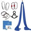 Aum Active Aerial Silks Starter Kit - Durable 9 Yards of Aerial Yoga Hammock with Hardware & Guide - Aerial Swing for Acrobatic Flying Yoga & All Levels (Aerial Rigging Point Up to 13ft) view 2