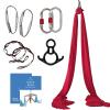 Aum Active Aerial Silks Starter Kit - Durable 9 Yards of Aerial Yoga Hammock with Hardware & Guide - Aerial Swing for Acrobatic Flying Yoga & All Levels (Aerial Rigging Point Up to 13ft) view 2