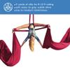 Aum Active Aerial Silks Starter Kit - Durable 9 Yards of Aerial Yoga Hammock with Hardware & Guide - Aerial Swing for Acrobatic Flying Yoga & All Levels (Aerial Rigging Point Up to 13ft) view 3