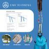 Aum Active Aerial Silks Starter Kit - Durable 9 Yards of Aerial Yoga Hammock with Hardware & Guide - Aerial Swing for Acrobatic Flying Yoga & All Levels (Aerial Rigging Point Up to 13ft) view 4