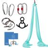 Aum Active Aerial Silks Starter Kit - Durable 9 Yards of Aerial Yoga Hammock with Hardware & Guide - Aerial Swing for Acrobatic Flying Yoga & All Levels (Aerial Rigging Point Up to 13ft) view 1