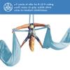 Aum Active Aerial Silks Starter Kit - Durable 9 Yards of Aerial Yoga Hammock with Hardware & Guide - Aerial Swing for Acrobatic Flying Yoga & All Levels (Aerial Rigging Point Up to 13ft) view 2