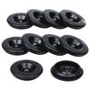 Kit King USA 10 Pack Rubber Grease Plug Dust Caps for Trailer Spindles That Fit Most 2000 to 3500 Pound Dexter 85-1 Axles, Hubs Trailer Bearing Dust Cap Covers Replacement for EZ Lube Axle view 1