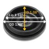 Kit King USA 10 Pack Rubber Grease Plug Dust Caps for Trailer Spindles That Fit Most 2000 to 3500 Pound Dexter 85-1 Axles, Hubs Trailer Bearing Dust Cap Covers Replacement for EZ Lube Axle view 3