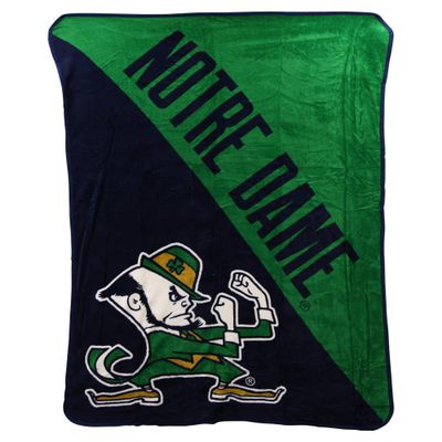 Northwest NCAA Half Tone Super Soft Plush Throw Blanket (Notre Dame Fighting Irish)