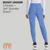 BARCO One Boost Classic Fit Scrub Jogger for Women  Ciel Blue, 3-Pocket Mid-Rise Pants w/ 360 Spandex Stretch, Moisture Wicking, Anti-Static and Quick-Shed  XL, Regular Fit view 4