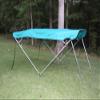 The Vortex Company Teal/Aqua Deck Boat 4 Bow Bimini Top 10' Long, 91-96" Wide, 54" High, Complete Kit, Frame, Canopy, and Hardware view 1