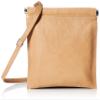 Patrick Stefan 191ABG04 Sacoche Shoulder Bag, Spring Closure, Cowhide Leather, Beige view 1