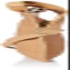 Patrick Stefan 191ABG04 Sacoche Shoulder Bag, Spring Closure, Cowhide Leather, Beige view 3