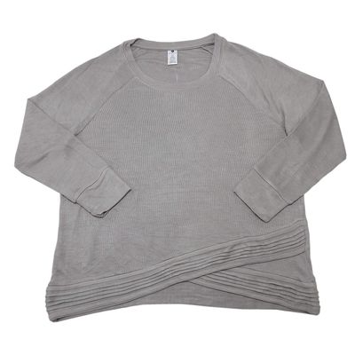 Active Life Womens Size Small Long Sleeve Modal Pullover Sweater, Silver Grey