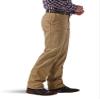 Wrangler mens Flat Front Relaxed Fit Casual Pants, Khaki, 35W x 36L US view 2