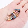 SCERRING 12PCS 14g Stainless Steel Balls & Spikes Labret Monroe Lip Cheek Tragus Cartilage Helix Earring Ring Body Piercing Jewelry 14mm - Mix Color view 4