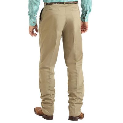 Wrangler mens Pleated Front Casual Pants, Khaki, 40W x 32L US