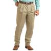 Wrangler mens Pleated Front Casual Pants, Khaki, 40W x 32L US view 2