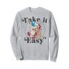 Ren And Stimpy Take It Easy Duo Circle Logo Sweathsirt Sweatshirt view 1