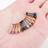 SCERRING 12PCS 14g Stainless Steel Balls & Spikes Labret Monroe Lip Tragus Cartilage Helix Earring Ring Body Piercing Jewelry 12mm - Mix Color view 4