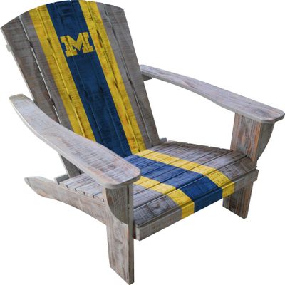 Imperial Officially Licensed NCAA Furniture: Wooden Adirondack Chair, Univ Of Michigan