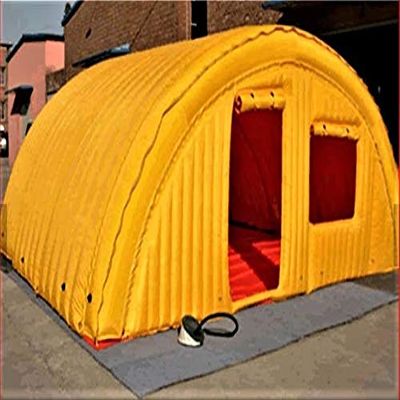 AIR Tight Inflatable Family Camping Recreation Tunnel Tent W/Pump, Ropes (15x8x6ft.)