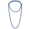 1920s Retro Faux Pearls Blue Beads Cluster Long Pearl Necklace 58" for Women Jewelry view 1