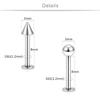 SCERRING 12PCS 16g Stainless Steel 3mm Balls & Spikes Labret Monroe Lip Tragus Cartilage Helix Earring Ring Body Piercing Jewelry 8mm - Mix Color view 3