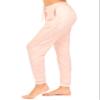 DEAR SPARKLE Jogger with Pockets for Women Drawstring Lightweight Sweats Yoga Lounge Pants + Plus Size (P7) (Peach, Large) view 1