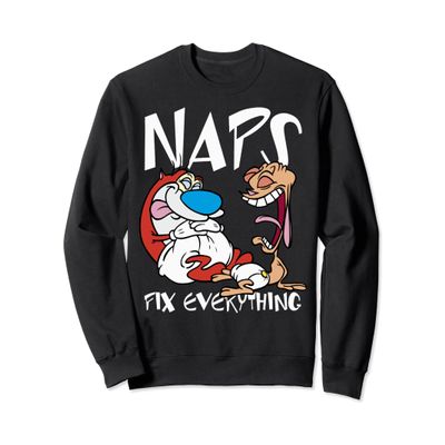 Ren And Stimpy Naps Fix Everything Baby Diapers Sweatshirt Sweatshirt