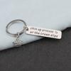 PLITI Graduation Inspirational Gift Princess Key rings Chin Up Princess or the Crown Slips Encouragement Keychain (Crown Slips Key) view 4