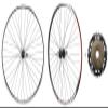 CyclingDeal MTB Bicycle Double Wall Rims 26" Wheelset - Front & Rear Mountain Bike Wheels - Compatible with Shimano MF-TZ500 Freewheel - 7 Speed view 1