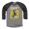 500 LEVEL Steph Curry 3/4 Sleeve T-Shirt (Baseball Tee, X-Large, Black/Heather Gray) - Steph Curry Number Y WHT view 1