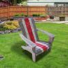 Imperial Officially Licensed NCAA Furniture: Wooden Adirondack Chair, Univ Of Nebraska view 2