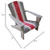Imperial Officially Licensed NCAA Furniture: Wooden Adirondack Chair, Univ Of Nebraska view 3