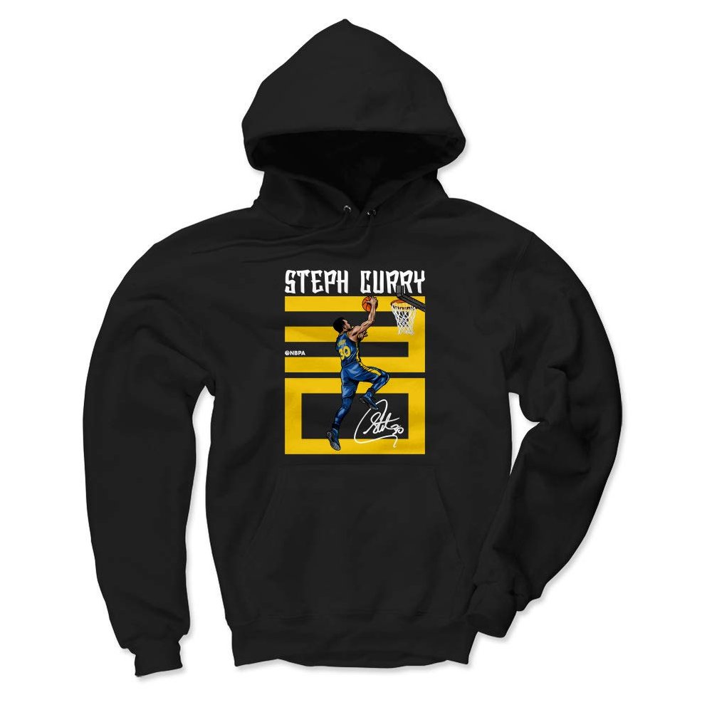 500 LEVEL Steph Curry Hoodie Sweatshirt (Hoodie, XXX-Large, Black) - Steph Curry Number Y WHT