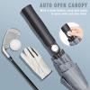 ZOMAKE Golf Umbrella Windproof, Extra Large Oversized Heavy Duty Double Canopy for Rain, Sports Games & Push Cart(68inch,Grey) view 4