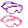 2 Pack Kids Swim Goggles, Swimming Glasses for Children from 3 to 15 Years Old view 1