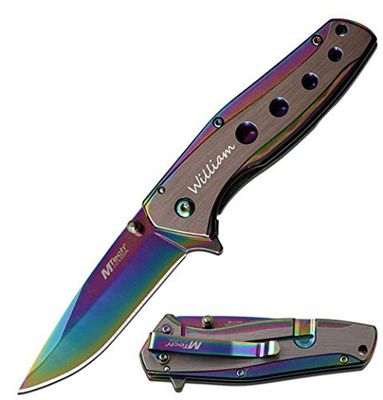 GIFTS INFINITY Free Engraving Pocket Knife (MT-A1044RB)
