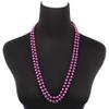 1920s Retro Faux Pearls Purple Beads Cluster Long Pearl Necklace 58" for Women Jewelry view 4